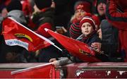 9 December 2017; A young Munster supporter during the the European Rugby Champions Cup Pool 4 Round 3 match between Munster and Leicester Tigers at Thomond Park in Limerick. Photo by Diarmuid Greene/Sportsfile