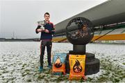 12 December 2017; Sean Gannon of Carlow at the launch of the Bord na Móna Leinster GAA series at Bord na Móna O'Connor Park, Tullamore, Co Offaly. The Bord na Móna Leinster Series comprises of the Bord na Móna O’Byrne Cup, Bord na Móna Walsh Cup and the Bord na Móna Kehoe Cup. Photo by Matt Browne/Sportsfile