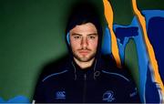 12 December 2017; Robbie Henshaw poses for a portrait after a Leinster rugby press conference at UCD in Dublin. Photo by Brendan Moran/Sportsfile