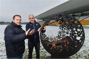 12 December 2017; Wexford manager Davy Fitzgerald, left, with Dublin selector and coach Anthony Cunningham at the launch of the Bord na Móna Leinster GAA series at Bord na Móna O'Connor Park, Tullamore, Co Offaly. The Bord na Móna Leinster Series comprises of the Bord na Móna O’Byrne Cup, Bord na Móna Walsh Cup and the Bord na Móna Kehoe Cup. Photo by Matt Browne/Sportsfile