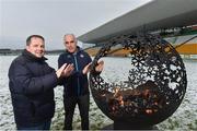 12 December 2017; Wexford manager Davy Fitzgerald, left, with Dublin selector and coach Anthony Cunningham at the launch of the Bord na Móna Leinster GAA series at Bord na Móna O'Connor Park, Tullamore, Co Offaly. The Bord na Móna Leinster Series comprises of the Bord na Móna O’Byrne Cup, Bord na Móna Walsh Cup and the Bord na Móna Kehoe Cup. Photo by Matt Browne/Sportsfile