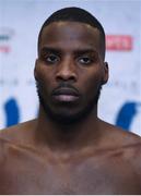 12 December 2017; Lawrence Okolie weighs in at the Courthouse Hotel in Shoreditch, London, ahead of his cruiserweight bout against Antonio Sousa. Photo by Stephen McCarthy/Sportsfile