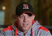 12 December 2017; Head coach Jono Gibbes during an Ulster Rugby press conference at University of Ulster in Jordanstown, Belfast. Photo by Oliver McVeigh/Sportsfile