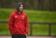 12 December 2017; Conor Murray sits out Munster Rugby squad training at the University of Limerick in Limerick. Photo by Diarmuid Greene/Sportsfile