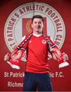 12 December 2017; James Doona poses for a portrait after signing for St Patrick's Athletic's at Richmond Park in Inchicore. Photo by Seb Daly/Sportsfile
