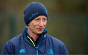 13 December 2017; Leinster head coach Leo Cullen during Leinster rugby squad training at UCD in Dublin. Photo by Brendan Moran/Sportsfile