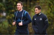 13 December 2017; Luke McGrath, right, and Rory O'Loughlin arriving to Leinster rugby squad training at UCD in Dublin. Photo by Eóin Noonan/Sportsfile