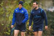 13 December 2017; Nick McCarthy, left, and Dave Kearney during Leinster rugby squad training at UCD in Dublin. Photo by Eóin Noonan/Sportsfile