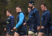 13 December 2017; Andrew Porter, 2nd from left, during Leinster rugby squad training at UCD in Dublin. Photo by Brendan Moran/Sportsfile