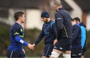 13 December 2017; Ross Byrne, centre, during Leinster rugby squad training at UCD in Dublin. Photo by Brendan Moran/Sportsfile
