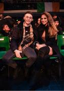 13 December 2017; Boxer Ryan Burnett in attendance with his fiancee Lara Milner at York Hall prior to the WBA Lightweight World Title fight between Katie Taylor and Jessica McCaskill at York Hall in London, England. Photo by Stephen McCarthy/Sportsfile
