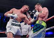 13 December 2017; Ted Cheeseman, left, and Tony Dixon during their Super Welterweight bout at York Hall in London, England. Photo by Stephen McCarthy/Sportsfile