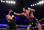 13 December 2017; Jake Ball, right, and Miles Shinkwin during their WBA Continental Light-Heavyweight Championship bout at York Hall in London, England. Photo by Stephen McCarthy/Sportsfile