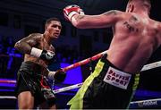 13 December 2017; Conor Benn, left, and Cedrick Peynaud during their Welterweight bout at York Hall in London, England. Photo by Stephen McCarthy/Sportsfile