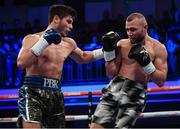 13 December 2017; Josh Kelly, left, and Jean Michel Hamilcaro during their Super-Welterweight bout at York Hall in London, England. Photo by Stephen McCarthy/Sportsfile