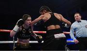 13 December 2017; Katie Taylor, left, and Jessica McCaskill during their WBA Lightweight World Title fight at York Hall in London, England. Photo by Stephen McCarthy/Sportsfile