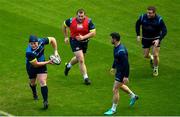 15 December 2017; Leinster players, from left, Tadhg Furlong, Jack McGrath, Rob Kearney and Sean Cronin during the Leinster captain's run at the Aviva Stadium in Dublin. Photo by Ramsey Cardy/Sportsfile