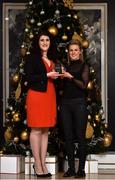15 December 2017; Fiona McHale, right, of Carnacon is presented with her Player of the Month Award for December by Caroline Millar, Business Development Manager for Corporate at The Croke Park, at The Croke Park Hotel in Dublin. Photo by Matt Browne/Sportsfile