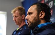 15 December 2017; Isa Nacewa during a Leinster rugby press conference in UCD, Dublin. Photo by Eóin Noonan/Sportsfile