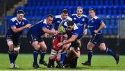 15 December 2017; Michael Bent of Leinster A is tackled by George Kloska and Jack O'Connell of Bristol during the British & Irish Cup Round 4 match between Leinster A and Bristol at Donnybrook Stadium in Dublin. Photo by Matt Browne/Sportsfile