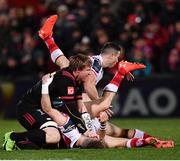 15 December 2017; Renaldo Bothma of Harlequins and Craig Gilroy of Ulster during the European Rugby Champions Cup Pool 1 Round 4 match between Ulster and Harlequins at the Kingspan Stadium in Belfast. Photo by Ramsey Cardy/Sportsfile