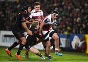 15 December 2017; Rob Herring of Ulster in action against Charlie Walker of Harlequins Round 4 match between Ulster and Harlequins at the Kingspan Stadium in Belfast. Photo by Oliver McVeigh/Sportsfile