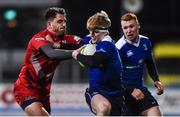 15 December 2017; Tommy O'Brien of Leinster A is tackled by Jack Wallace of Bristol during the British & Irish Cup Round 4 match between Leinster A and Bristol at Donnybrook Stadium in Dublin. Photo by Matt Browne/Sportsfile