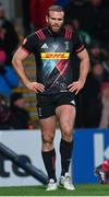 15 December 2017; Jamie Roberts after his Harlequins team scored their thrid try during the European Rugby Champions Cup Pool 1 Round 4 match between Ulster and Harlequins at the Kingspan Stadium in Belfast. Photo by Ramsey Cardy/Sportsfile