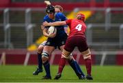 16 December 2017; Orla Fitzsimons of Leinster is tackled by Siobhan McCarthy of Munster during the Women's Interprovincial Rugby match between Munster and Leinster at Thomond Park in Limerick. Photo by Eóin Noonan/Sportsfile