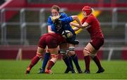 16 December 2017; Orla Fitzsimons of Leinster is tackled by Anna Caplice of Munster during the Women's Interprovincial Rugby match between Munster and Leinster at Thomond Park in Limerick. Photo by Eóin Noonan/Sportsfile