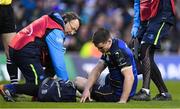 16 December 2017; Jonathan Sexton of Leinster with Leinster team doctor Prof John Ryan during the European Rugby Champions Cup Pool 3 Round 4 match between Leinster and Exeter Chiefs at the Aviva Stadium in Dublin. Photo by Brendan Moran/Sportsfile