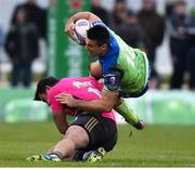 16 December 2017; Cian Kelleher of Connacht is tackled by Benjamin Petre of Brive during the European Rugby Challenge Cup Pool 5 Round 4 match between Connacht and Brive at the Sportsground in Galway. Photo by Matt Browne/Sportsfile
