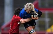 16 December 2017; Ciara Cooney of Leinster is tackled by Ciara Griffin of Munster during the Women's Interprovincial Rugby match between Munster and Leinster at Thomond Park in Limerick. Photo by Eóin Noonan/Sportsfile