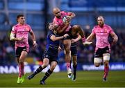16 December 2017; Olly Woodburn of Exeter Chiefs in action against Fergus McFadden of Leinster during the European Rugby Champions Cup Pool 3 Round 4 match between Leinster and Exeter Chiefs at the Aviva Stadium in Dublin. Photo by Stephen McCarthy/Sportsfile