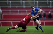 16 December 2017; Susan Vaughan of Leinster is tackled by Anna Caplice of Munster during the Women's Interprovincial Rugby match between Munster and Leinster at Thomond Park in Limerick. Photo by Eóin Noonan/Sportsfile