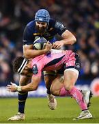 16 December 2017; Scott Fardy of Leinster is tackled by Nic White of Exeter Chiefs during the European Rugby Champions Cup Pool 3 Round 4 match between Leinster and Exeter Chiefs at the Aviva Stadium in Dublin. Photo by Ramsey Cardy/Sportsfile