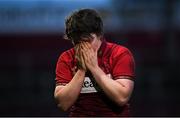16 December 2017; Ciara Griffin of Munster reacts after the final whistle during the Women's Interprovincial Rugby match between Munster and Leinster at Thomond Park in Limerick. Photo by Eóin Noonan/Sportsfile