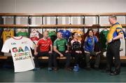 19 December 2017; Tour Guides from left, John Joe Daly, Louth, Cian Nolan, Fermanagh, Niamh Toolan, Eire Óg San Francisco, Páidí Doyle, Wicklow, and Tom Ryan, Na Fianna, Dublin, from the GAA Museum at Croke Park during the recent ‘GAA Jersey January’ launch at Croke Park. GAA Jersey January encourages visitors to proudly wear their GAA club, county or Kellogg’s Cúl Camp jerseys to avail of a half-price admission to the Croke Park Stadium Tour during the month of January. www.crokepark.ie/jerseyjanuary. Photo by Seb Daly/Sportsfile