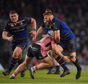 16 December 2017; Sean O'Brien of Leinster is tackled by Sam Simmonds of Exeter Chiefs during the European Rugby Champions Cup Pool 3 Round 4 match between Leinster and Exeter Chiefs at the Aviva Stadium in Dublin. Photo by Brendan Moran/Sportsfile
