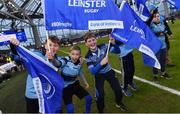 16 December 2017; Flagbearers from Barnhall RFC ahead of the European Rugby Champions Cup Pool 3 Round 4 match between Leinster and Exeter Chiefs at the Aviva Stadium in Dublin. Photo by Ramsey Cardy/Sportsfile