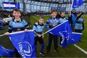 16 December 2017; Flagbearers from Barnhall RFC ahead of the European Rugby Champions Cup Pool 3 Round 4 match between Leinster and Exeter Chiefs at the Aviva Stadium in Dublin. Photo by Ramsey Cardy/Sportsfile