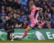 16 December 2017; Gareth Steenson of Exeter Chiefs during the European Rugby Champions Cup Pool 3 Round 4 match between Leinster and Exeter Chiefs at the Aviva Stadium in Dublin. Photo by Brendan Moran/Sportsfile