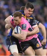 16 December 2017; Sam Simmonds of Exeter Chiefs is tackled by Jonathan Sexton of Leinster during the European Rugby Champions Cup Pool 3 Round 4 match between Leinster and Exeter Chiefs at the Aviva Stadium in Dublin. Photo by Brendan Moran/Sportsfile