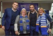 16 December 2017; Leinster players Jamie Heaslip and Dave Kearney with guests in the Blue Room ahead of the European Rugby Champions Cup Pool 3 Round 4 match between Leinster and Exeter Chiefs at the Aviva Stadium in Dublin. Photo by Brendan Moran/Sportsfile