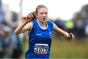 17 December 2017; Aimee Hayde from Newport AC, Co Tipperary after winning the Girls under-15 3500m at the AAI Novice & Juvenile Uneven Age XC Championships at the WIT Arena in Waterford. Photo by Matt Browne/Sportsfile