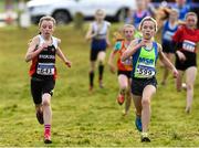 17 December 2017; Aoife Brown of Metro St Brigid's AC Dublin on her way to winning the Girls under-13 2500m from second place Hazel Hughes from Shercock AC Co Cavan at the AAI Novice & Juvenile Uneven Age XC Championships at the WIT Arena in Waterford. Photo by Matt Browne/Sportsfile