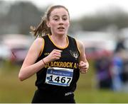 17 December 2017; Sarah Healy of Blackrock AC, Co Dublin on her way to winning the Girls under-17 4000m at the AAI Novice & Juvenile Uneven Age XC Championships at the WIT Arena in Waterford. Photo by Matt Browne/Sportsfile