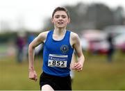 17 December 2017; Sean McGinley of Donegal on his way to winning the Boys under-15 3500m at the AAI Novice & Juvenile Uneven Age XC Championships at the WIT Arena in Waterford. Photo by Matt Browne/Sportsfile