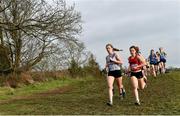 17 December 2017; Niamh Carey of Dundrum South Dublin AC on her way to winning the Girls under-19 4000m from second place Shauna Doellken-O'Shea of Kenmare AC Co Kerry at the AAI Novice & Juvenile Uneven Age XC Championships at the WIT Arena in Waterford. Photo by Matt Browne/Sportsfile