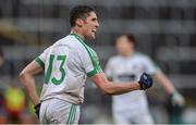 17 December 2017; Éanna O'Connor of Moorefield celebrates scoring a late point to draw the game in the closing stages during the AIB Leinster GAA Football Senior Club Championship Final match between Moorefield and St Loman's at O'Moore Park in Portlaoise, Co Laois. Photo by Piaras Ó Mídheach/Sportsfile